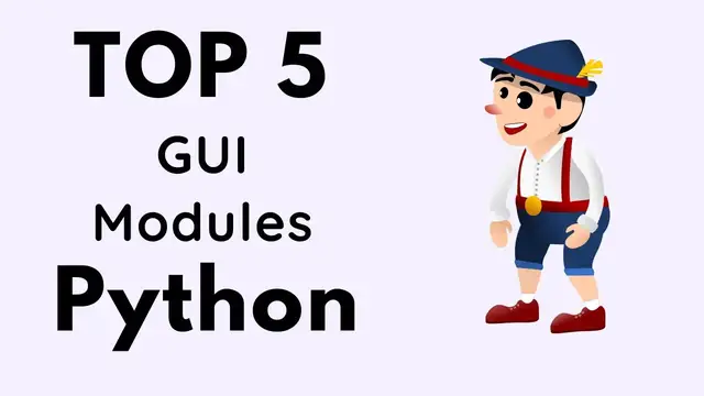 Video thumbnail for TOP 5 GUI Python Libraries