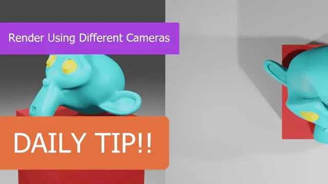 Video thumbnail for Daily Blender Tip - Rendering Using Different Cameras In Your Scene