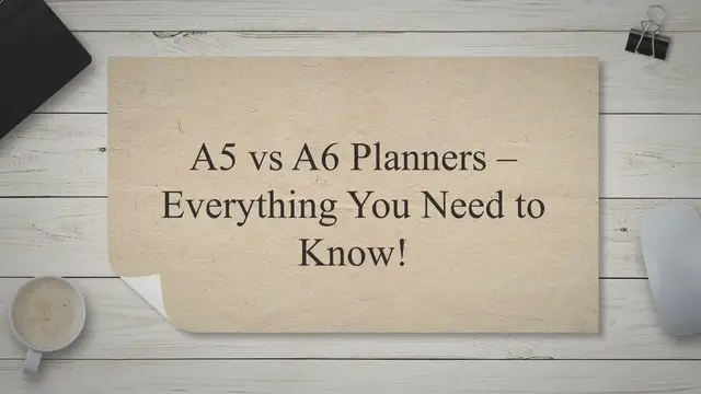 'Video thumbnail for A5 vs A6 Planners – Everything You Need to Know!'
