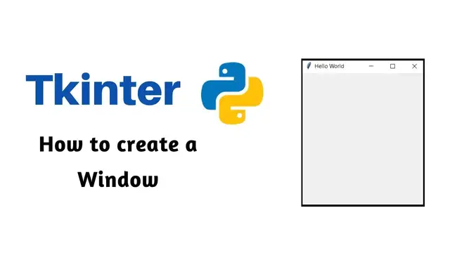 Video thumbnail for Python Tkinter Tutorial #2 | How to create a window