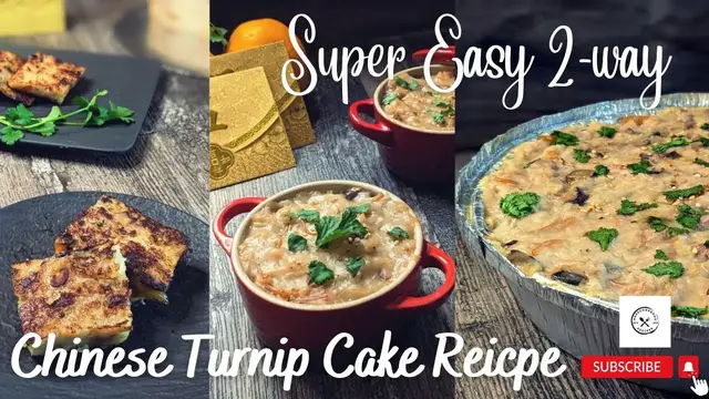 Video thumbnail for Chinese Turnip Cake for Lunar New Year | 2-way | Lo Bak Go @mrs5cookbook