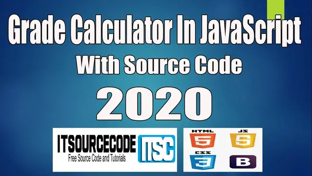Video thumbnail for Grade Calculator In JavaScript Source Code Free Download | JavaScript Project with Source Code 2021