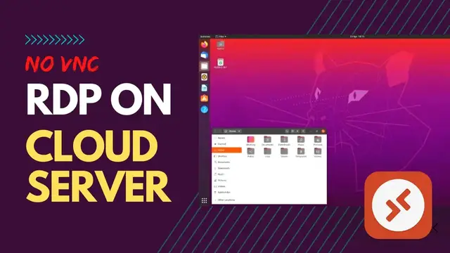 Video thumbnail for Setup Direct Remote Desktop for Ubuntu (RDP) - No VNC | Cloud Server