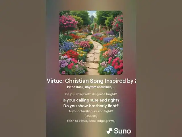 Video thumbnail for Faith to Virtue  Christian Song Inspired by 2 Peter 1