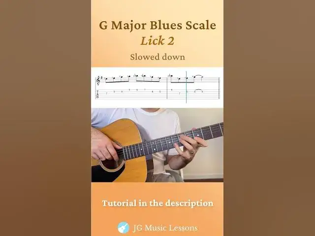 'Video thumbnail for G Major Blues Guitar Licks You Can Actually Use 🎸'