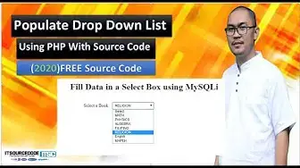 Video thumbnail for Populate Drop Down List From Database In PHP With Source Code 2020
