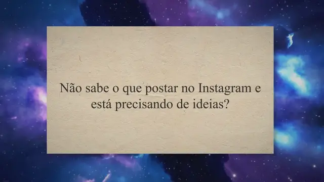 Video thumbnail for O que postar no Instagram?