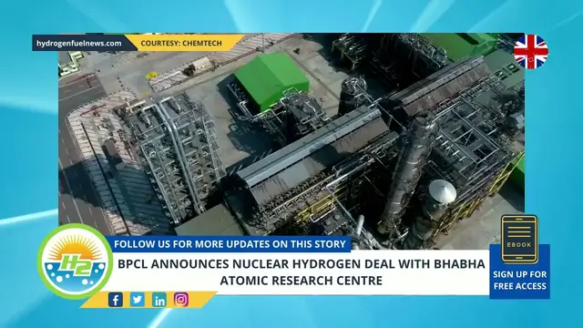 Video thumbnail for BPCL announces nuclear hydrogen deal with Bhabha Atomic Research Centre