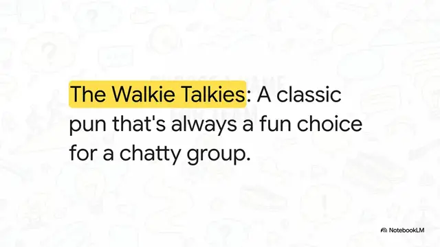 Video thumbnail for Walking Team Names: Funny, Clever & Awesome Ideas for Your Next Step Challenge, Charity Walk, or Race!