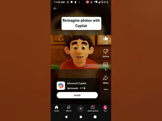 'Video thumbnail for Copilot ad (my phone was lagging)'