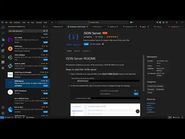 Video thumbnail for Turn Any JSON File into a Live HTTP Server — Instantly in VS Code!