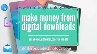 Video thumbnail for Earn money with digital download step by step guide