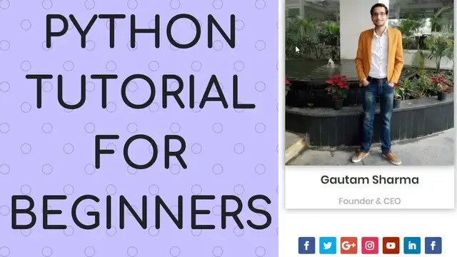 Video thumbnail for Python Tutorial for Beginners (Part-15) Arrays