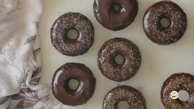 Video thumbnail for Eggless Chocolate Donuts