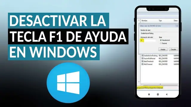 Video thumbnail for ¿Cómo inhabilitar o desactivar la tecla F1 de ayuda en WINDOWS fácilmente?