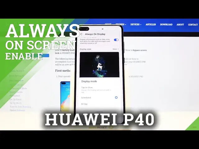 'Video thumbnail for Customize and Change Always On Display Option - HUAWEI P40'
