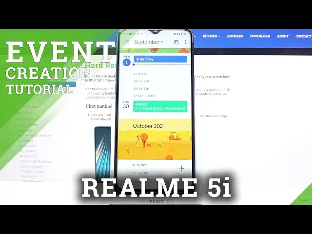 'Video thumbnail for How to Create an Event in Realme 5i Calendar – Customize Calendar Event'