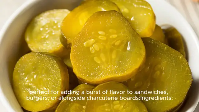 Video thumbnail for Bread and butter pickle recipe