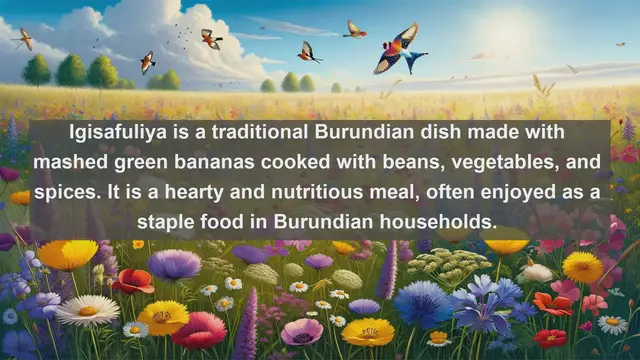 Video thumbnail for Culinary Delights of Burundi: Top 10 Must-Try Foods You'll Love