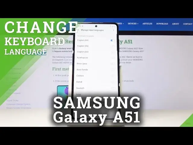 'Video thumbnail for How to Change Keyboard Language in Samsung Galaxy A51 – Set Multilingual Typing'