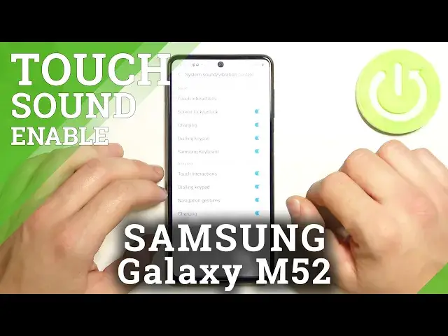 'Video thumbnail for How to Manage Touch Sounds in SAMSUNG Galaxy M52 - Sound Settings'