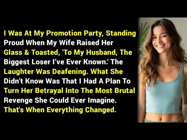 'Video thumbnail for Cheating Wife Humiliated Me at My Promotion Party. My Revenge Destroyed Her Life.'
