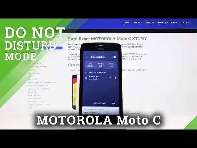 Video thumbnail for How to Activate Do Not Disturb Mode in MOTOROLA Moto C - Mute Sounds