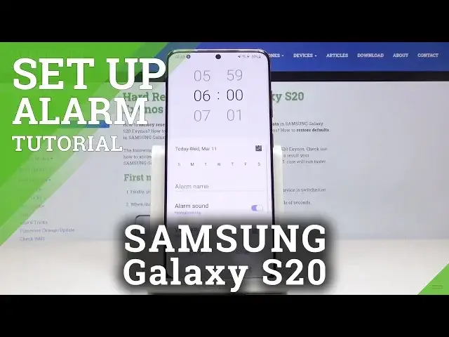 Video thumbnail for How to Set Up Alarm in SAMSUNG Galaxy S20 – Alarm Settings