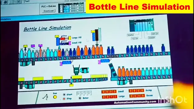 Video thumbnail for LogixPro Bottle Line Simulation - PLC Simulator