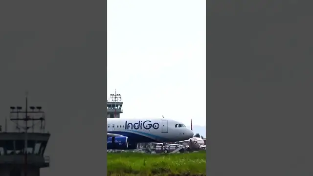 'Video thumbnail for IndiGo Airlines Airbus A320 landing at Tribhuvan International Airport #shorts'