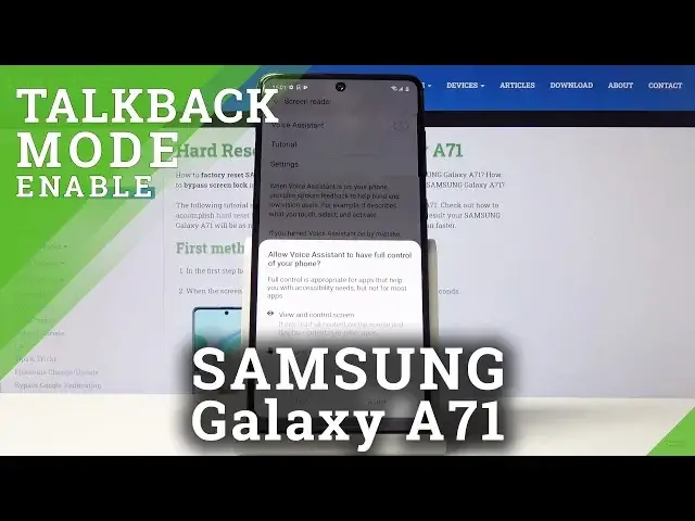 'Video thumbnail for How to Switch On / Off TalkBack in Samsung Galaxy A71 – TalkBack Mode'