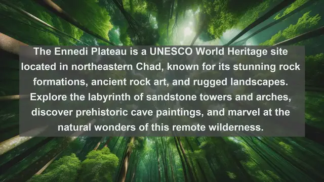 Video thumbnail for Exploring Chad's Stunning Landscapes: Top 10 Must-Visit Destinations
