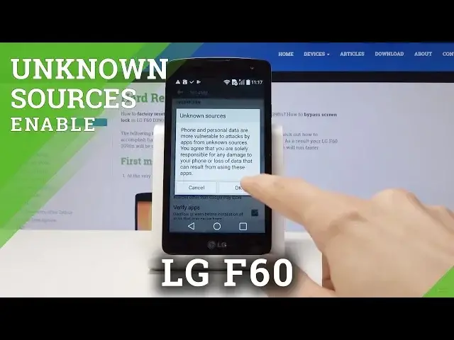 'Video thumbnail for How to Allow App Installation in LG F60 - Enable Unknown Sources'