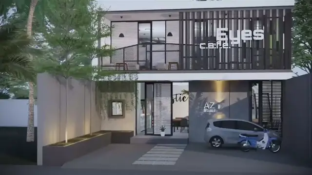 Video thumbnail for small coffee shop design concepts | mini coffee shop design