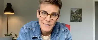 'Video thumbnail for Jenn Colella Shares the Story of Her First Pride Event in 1995'