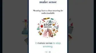 Video thumbnail for Make sense meaning | make sense sentences | Common English Idioms #shorts