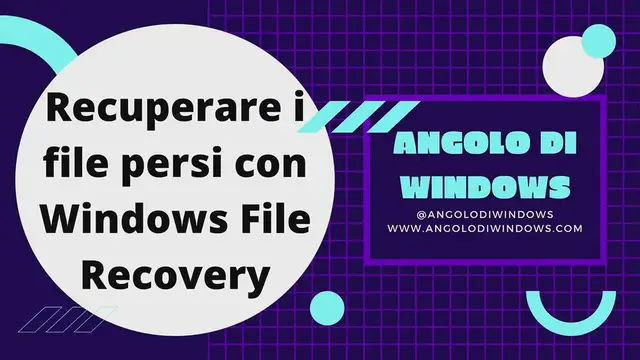 Video thumbnail for Come usare Windows File Recovery per recuperare i dati cancellati