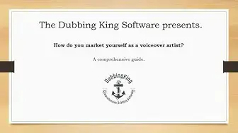 Video thumbnail for How Do You Market Yourself As A Voice over Artist (Case Study)