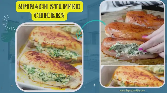 Video thumbnail for Spinach Stuffed Chicken