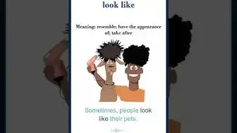 Video thumbnail for Look like meaning | look like sentences | Common English Idioms #shorts