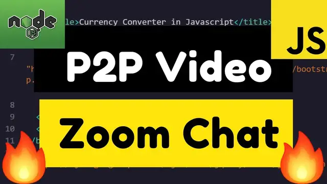 Video thumbnail for Node.js Express Zoom Video Chat P2P.chat Online Peer to Peer Video Chat Website 2020