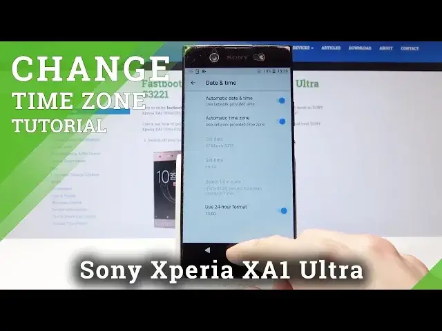 Video thumbnail for How to Set UP Time Zone Settings in Sony Xperia XA1 Ultra - Change Date & Time