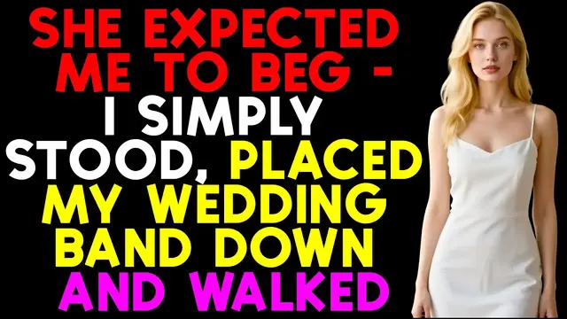 'Video thumbnail for She Thought I’d Beg—Instead, I Just Stood Up and Left My Wedding Ring on the Table.'