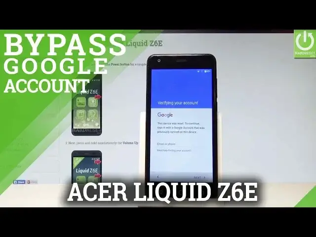 'Video thumbnail for How to Bypass Google Verification in ACER Liquid Z6E |HardReset.info'