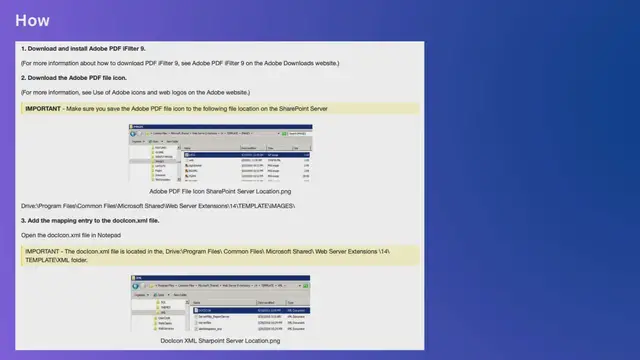 Video thumbnail for How to configure PDF iFilter for SharePoint