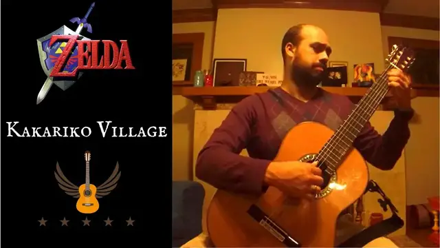 'Video thumbnail for Kakariko Village Guitar | Zelda Guitar Cover (Tabs)'