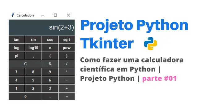 Video thumbnail for Como fazer uma calculadora científica em Python | Projeto Python | parte #01