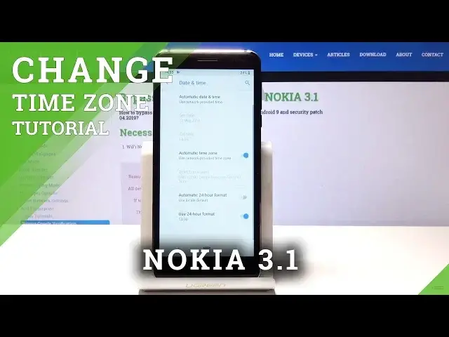 'Video thumbnail for How to Change Date & Time in Nokia 3.1 - Time Zone Settings'