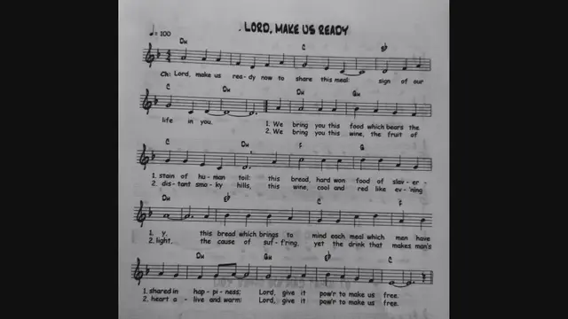 Video thumbnail for Lord Make Us Ready - Catholic Mass Song Sheet Music
