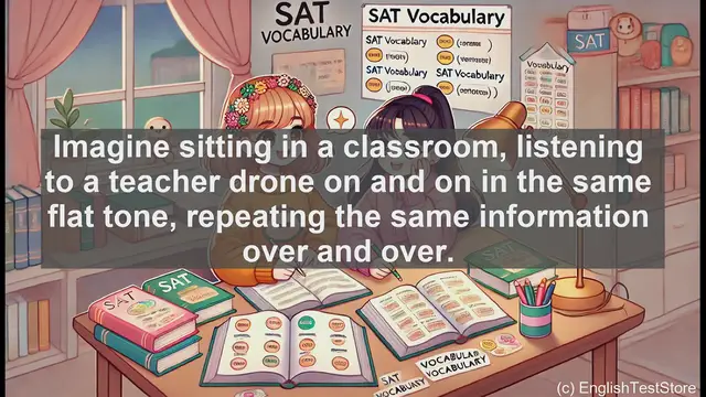 Video thumbnail for 5000 Must Know SAT Vocabulary - SAT Vocabulary: Understanding 'Monotonous'